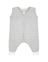 Saquito para Dormir para bebés con abertura para pies - Zig Zag Gris Perla